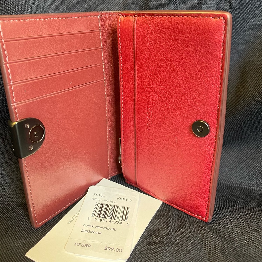 COACH Women’s Dreamers Leather Card Case
